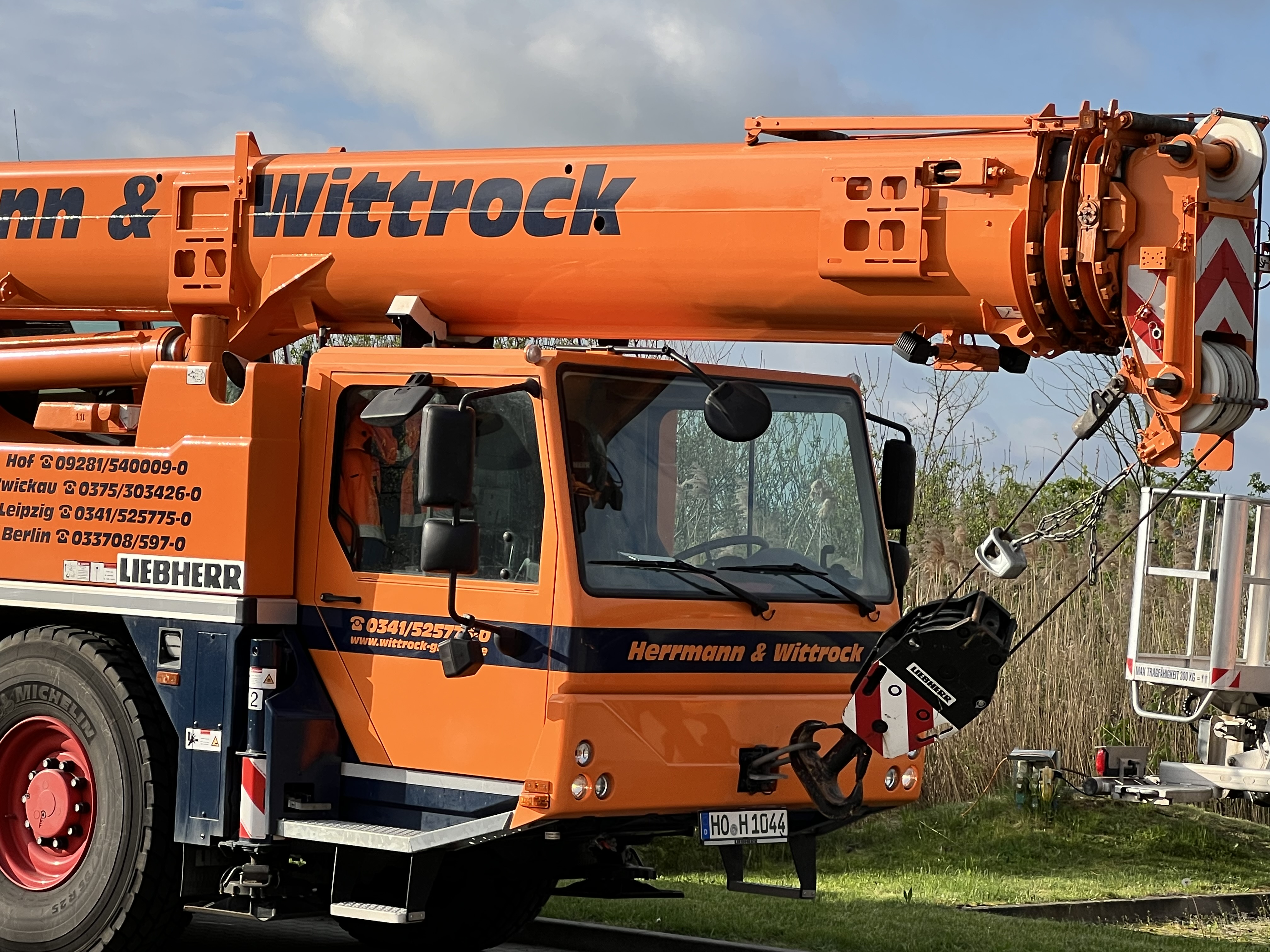 Herrmann & Wittrock Detailaufnahme von Autokran