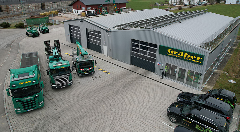 Die Niederlassung der Gräber AG in Tannheim Luftbild der Niederlassung von Gräber AG in Tannheim